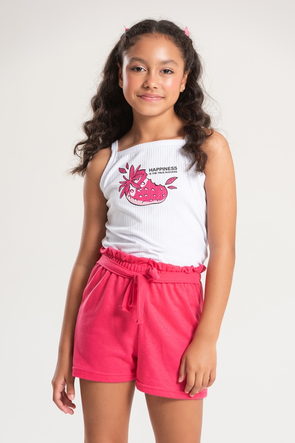 Conjunto Infantil Feminino Mordida de Morango