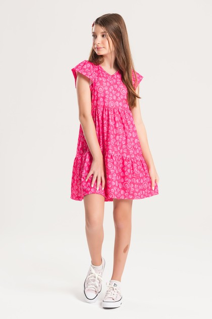 Vestido Feminino Infantil Forma Doce