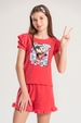 Conjunto Infantil Feminino Rock - Turma da Mônica
