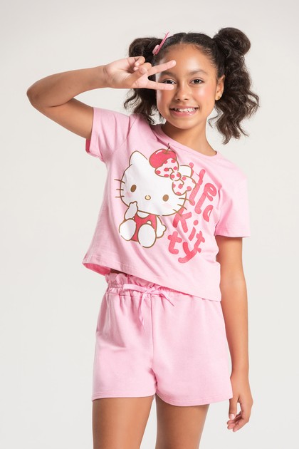 Conjunto Feminino Infantil Doce Frutinha - Hello Kitty
