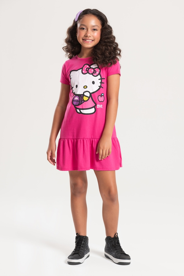 Vestido Feminino Infantil - Hello Kitty
