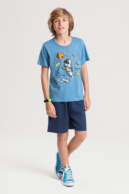 Conjunto Masculino Infantil Pouso na Lua