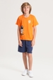 Conjunto Masculino Laranja Mundo