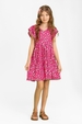 Vestido Infantil Feminino Flores Delicadas