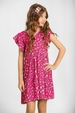 Vestido Infantil Feminino Flores Delicadas