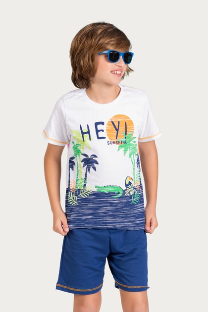 Conjunto Masculino Infantil Hey!