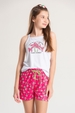 Conjunto Feminino Infantil Pôr do Sol Tropical