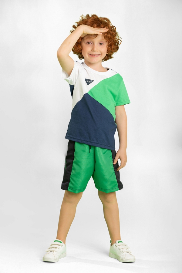 Conjunto Infantil Masculino Patch Tricolor