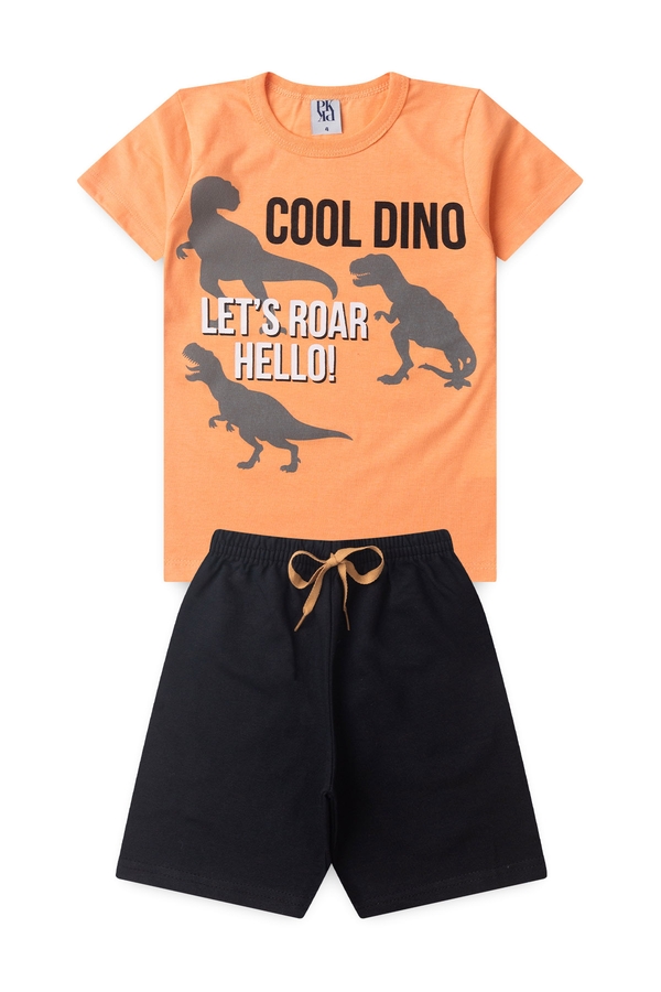 Conjunto Infantil Masculino Rugindo Olá