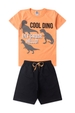 Conjunto Infantil Masculino Rugindo Olá