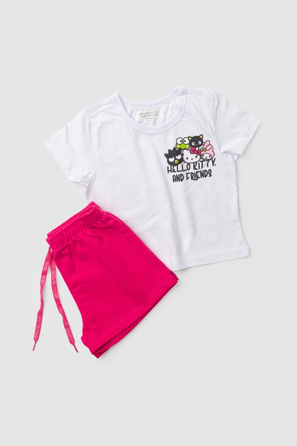 Conjunto Feminino Infantil Companheiros para A Vida - Hello Kitty