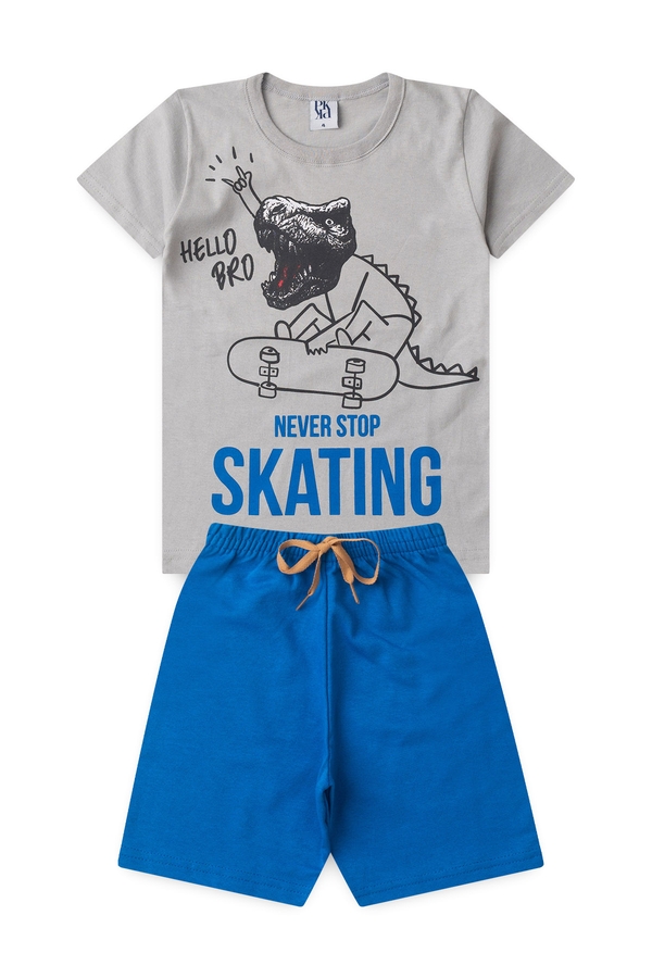 Conjunto Infantil Masculino Rabisco Jurássico