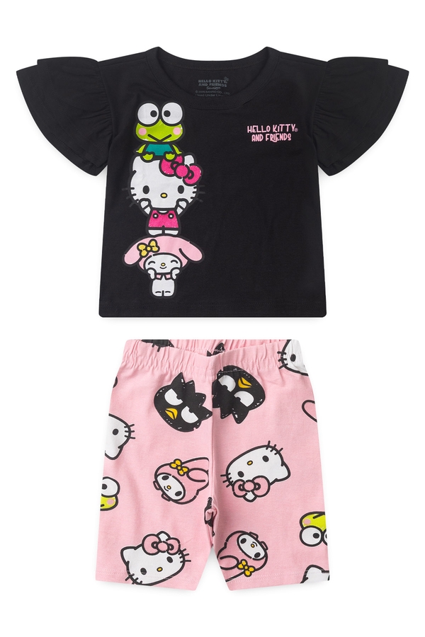 Conjunto Feminino Infantil No Alcance da Amizade - Hello Kitty