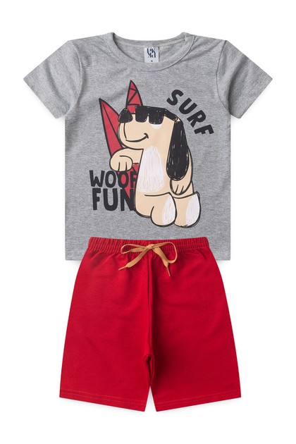Conjunto Infantil Masculino Surfando na Diversão