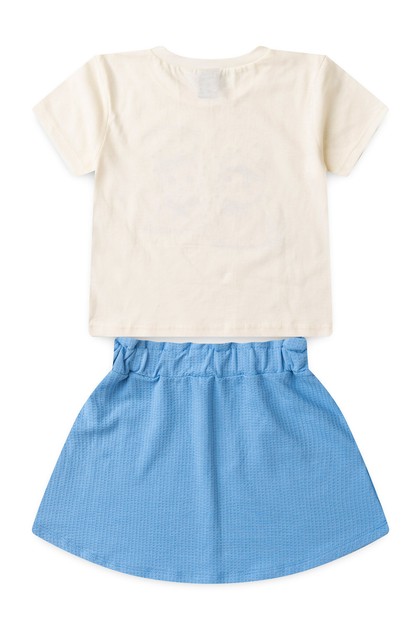 Conjunto Infantil Feminino Felinos Marinheiros
