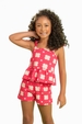 Conjunto Infantil Feminino Flores Rotativas