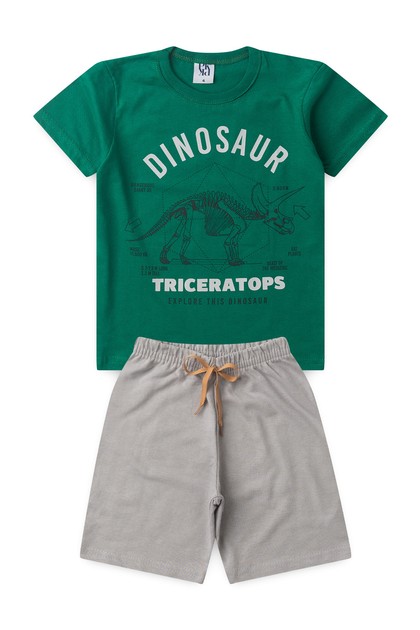 Conjunto Infantil Masculino Explorar Os Dinossauros