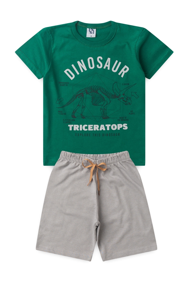 Conjunto Infantil Masculino Explorar Os Dinossauros