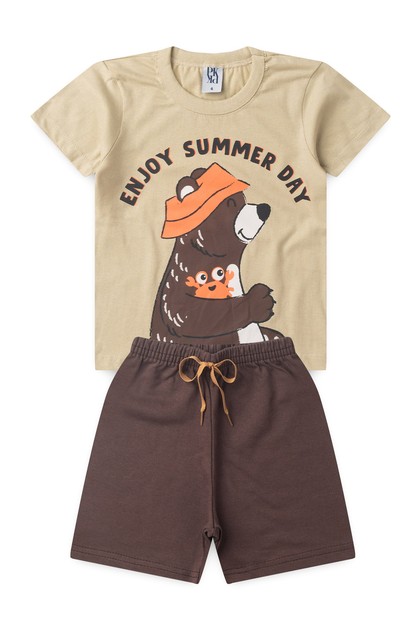 Conjunto Infantil Masculino Amizade de Verão