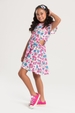 Vestido Feminino Infantil Campo de Flores