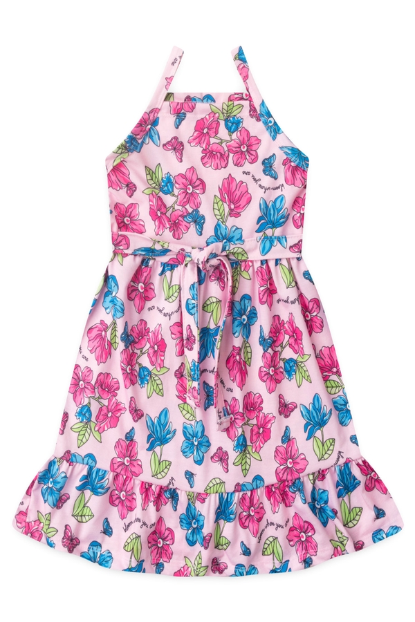 Vestido Feminino Infantil Verão Florescido