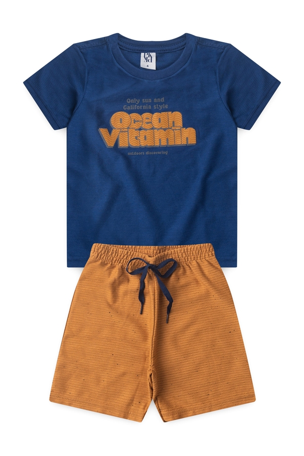Conjunto Masculino Infantil Vitamina do Oceano