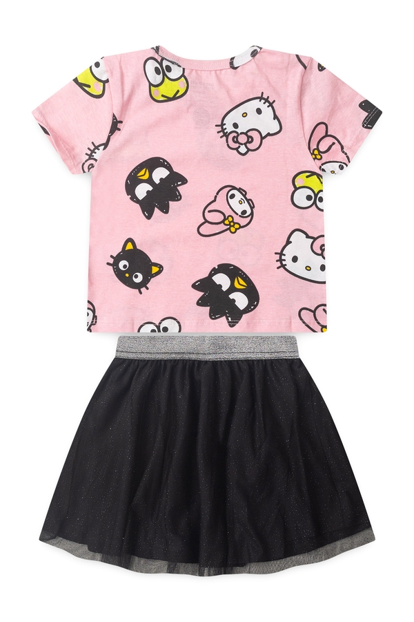 Conjunto Infantil Feminino Turma da Gatinha - Hello Kitty