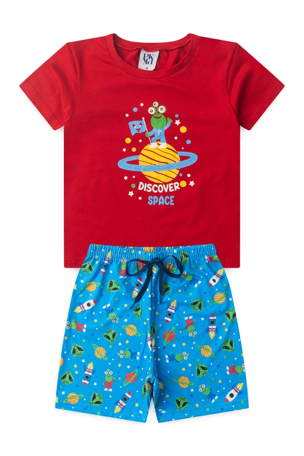 Pijama Infantil Masculino Descobrindo O Espaço