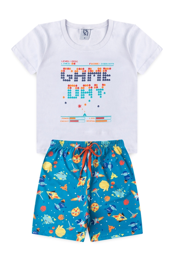 Pijama Infantil Masculino Nível épico