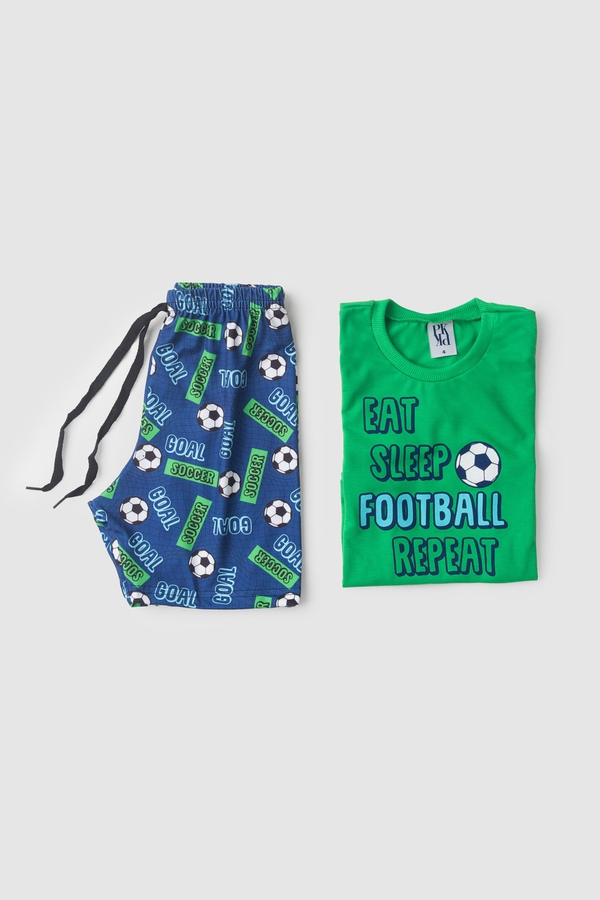 Pijama Infantil Masculino Pequeno Jogador