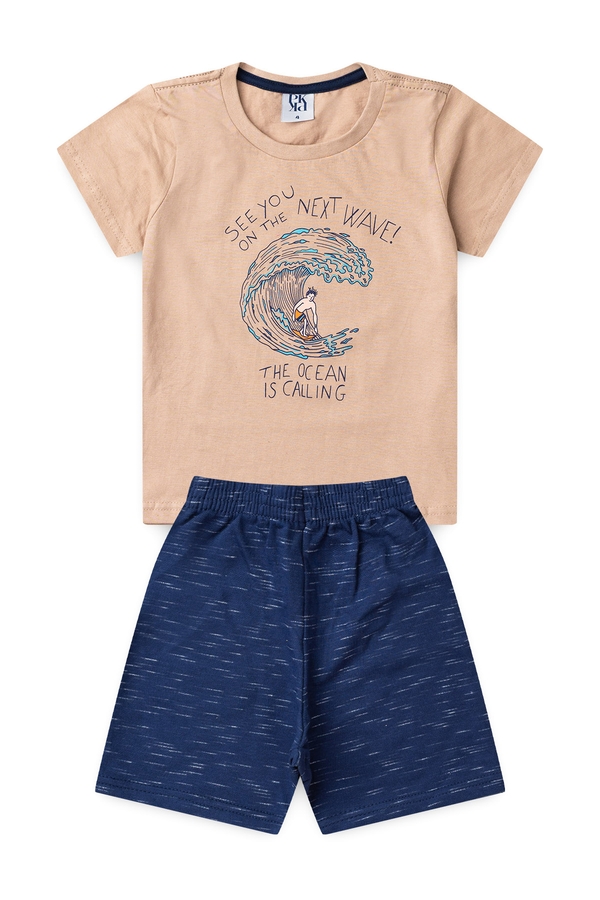 Conjunto Infantil Masculino As Ondas Chamam