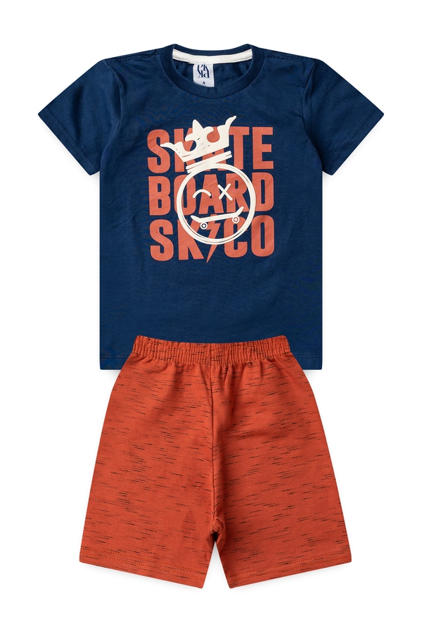 Conjunto Infantil Masculino Rei do Skate