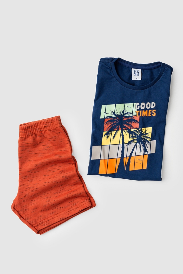 Conjunto Infantil Masculino Ao Se Pôr O Sol