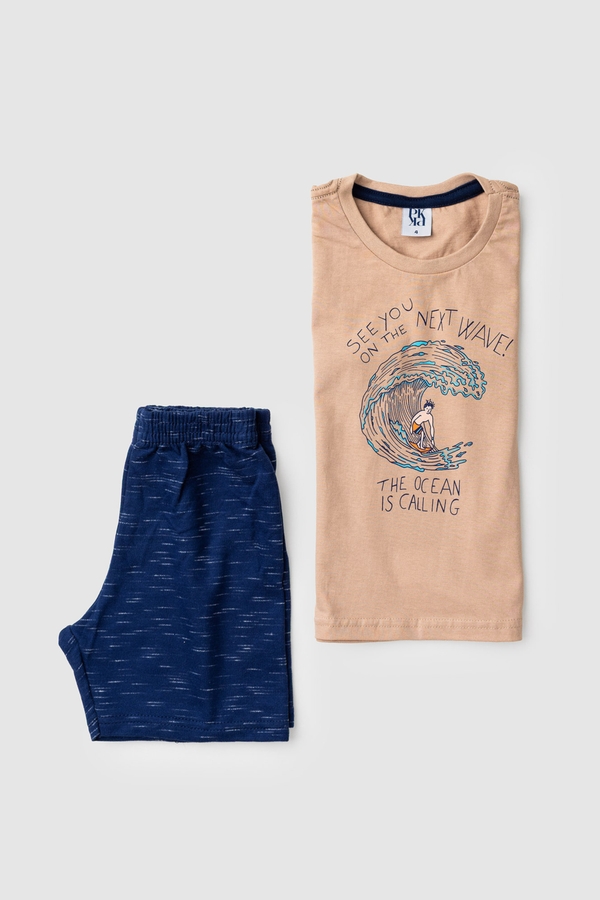 Conjunto Infantil Masculino As Ondas Chamam