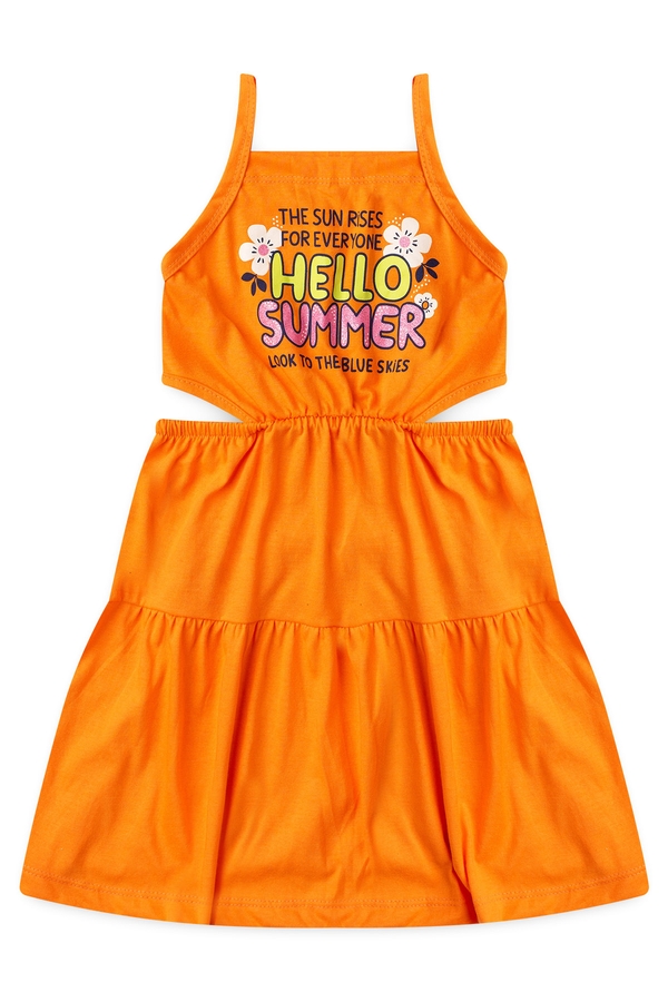 Vestido Feminino Infantil Olhe para O Céu