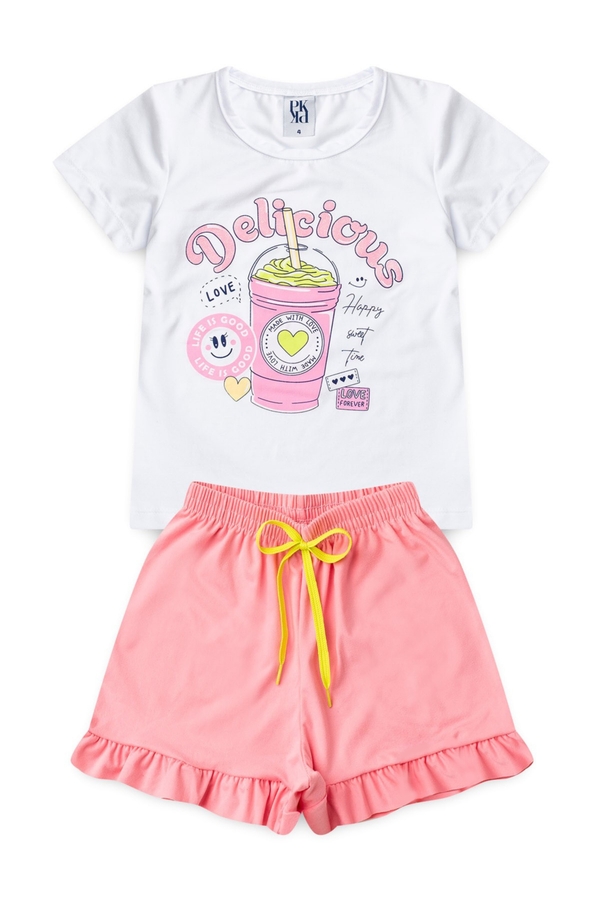Pijama Infantil Feminino Bebida do Amor