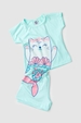Pijama Infantil Feminino Gatinha Sereia