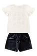 Conjunto Infantil Feminino Look Dos Cachorrinhos