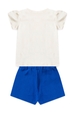 Conjunto Infantil Feminino Borboletas e Strass