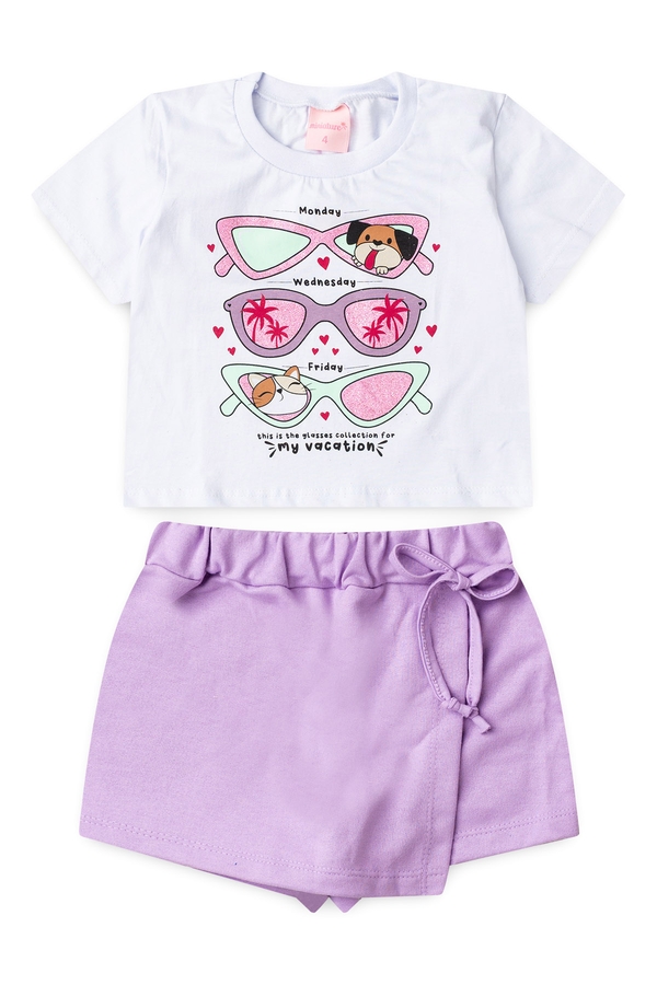 Conjunto Infantil Feminino Estilos da Semana