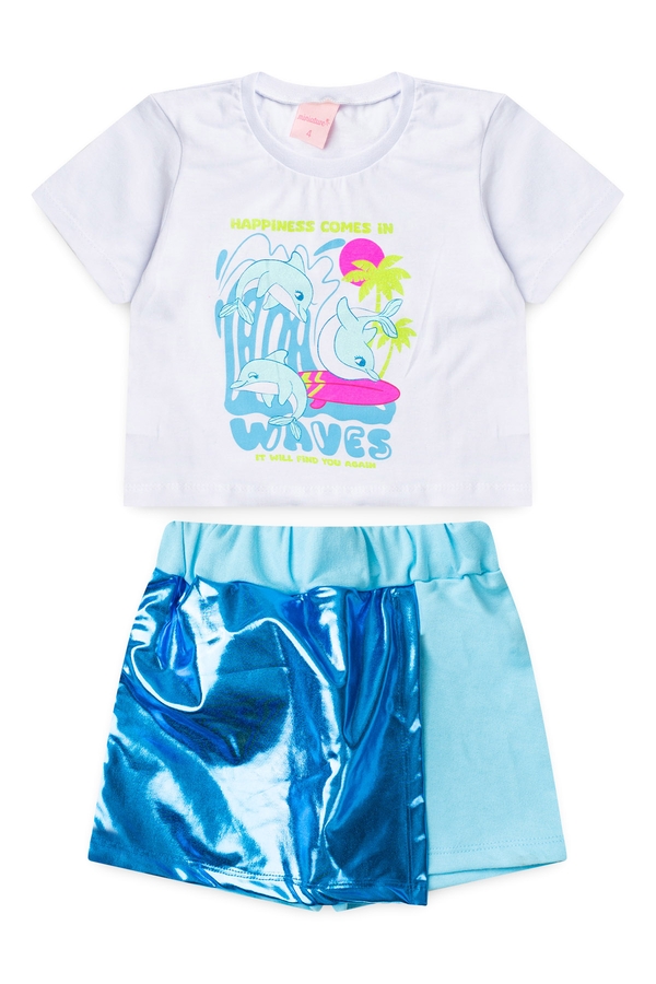 Conjunto Infantil Feminino Sintonia do Oceano