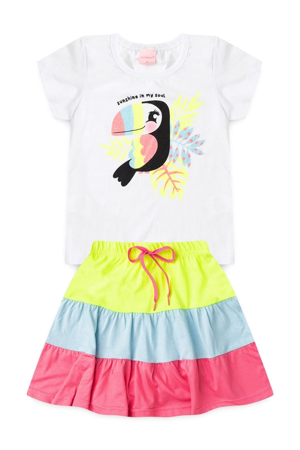 Conjunto Infantil Feminino Cores de Tucano