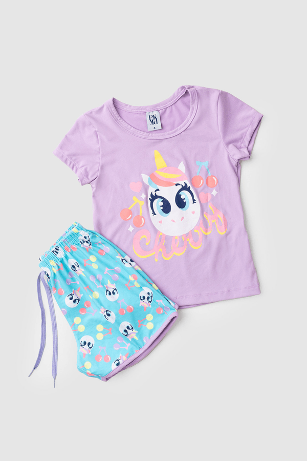 Pijama Infantil Feminino Cerejinha Encantada