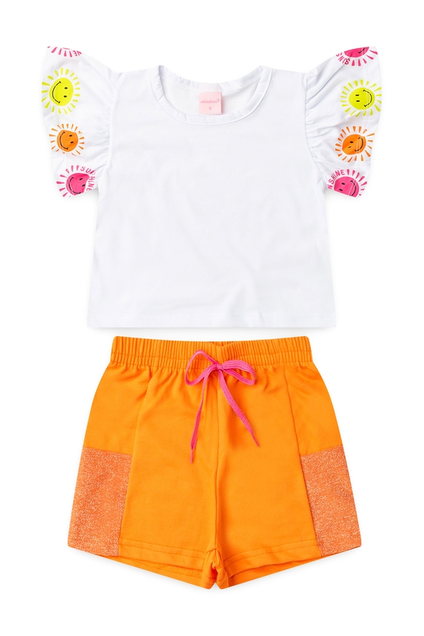 Conjunto Infantil Feminino Cores do Verão