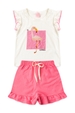 Conjunto Infantil Feminino Brilho de Flamingo