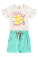 Conjunto Infantil Feminino Bebida do Verão