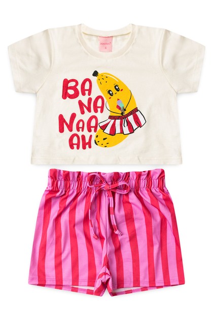 Conjunto Infantil Feminino Bananinha