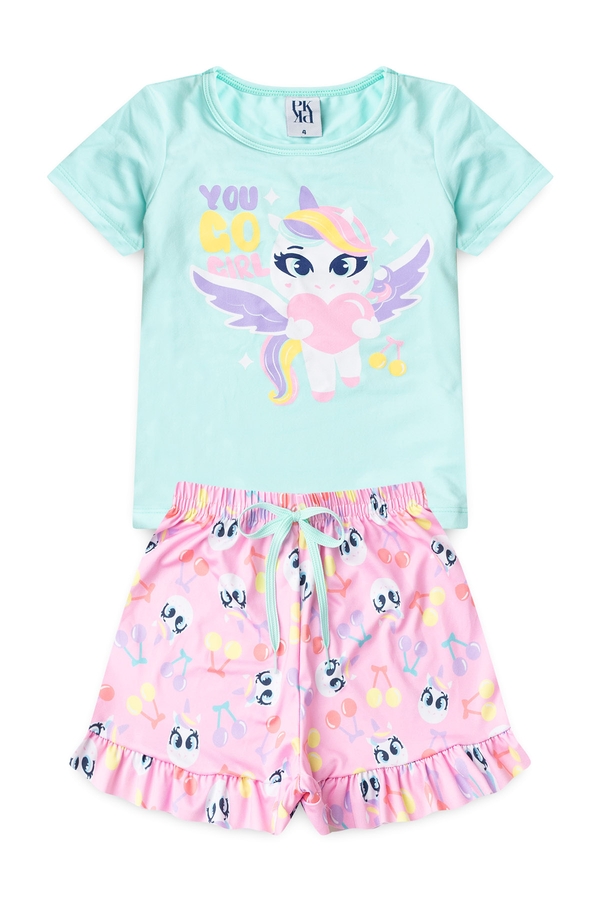 Pijama Infantil Feminino Encanto de Unicórnio