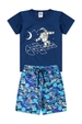 Pijama Infantil Masculino Astronauta No Espaço