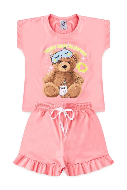 Pijama Infantil Feminino Lanche da Noite